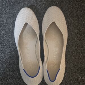 Rothy's Women's Cream and Blue Flats